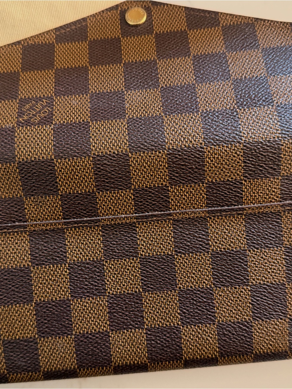 Louis Vuitton Brown Damier Ebene Sarah Wallet - Picture 4 of 10